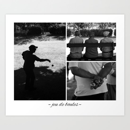 Jeu de Boules Art Print