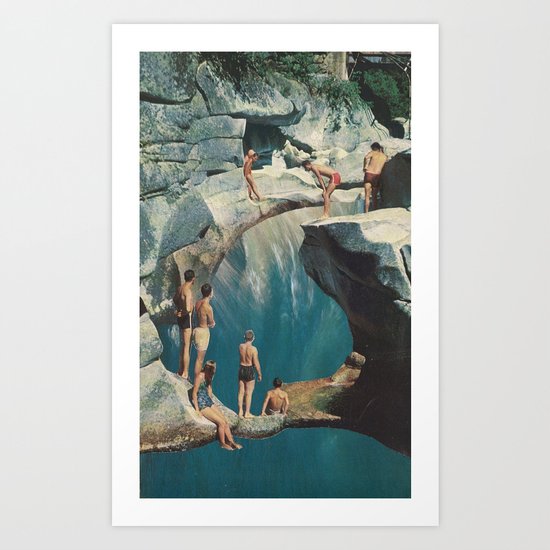 standing at the sea (with david delruelle) Art Print