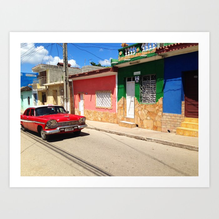 Cars in Cuba Art Print