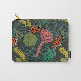 Succulents & Tiger Moths Carry-All Pouch