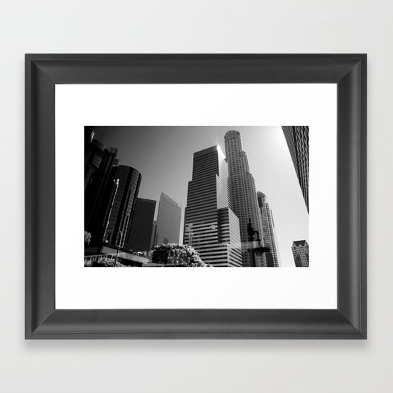 Los Angeles Skyscrapers Framed Art Print