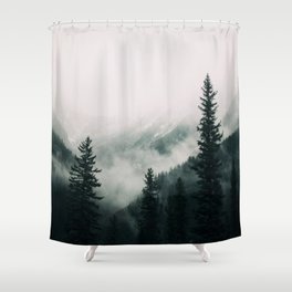 Over the Mountains and trough the Woods -  Forest Nature Photography Shower Curtain