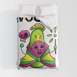 Avocado Kedavra - Death Eater Avocado with Wand Comforter