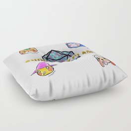 Fantasy Role-Playing Game RPG Kawaii Animals Floor Pillow