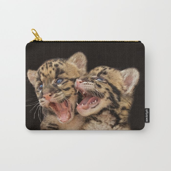 CLOUDED LEOPARD CUBS LOVE Carry-All Pouch
