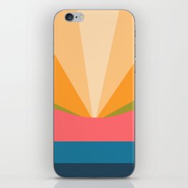 LightCover I - Colorful Sunset Retro Abstract Geometric Minimalistic Design Pattern iPhone Skin