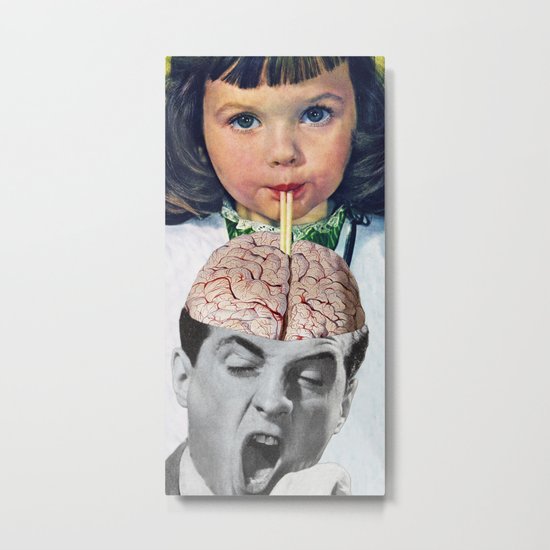 Reptilian Snack Metal Print