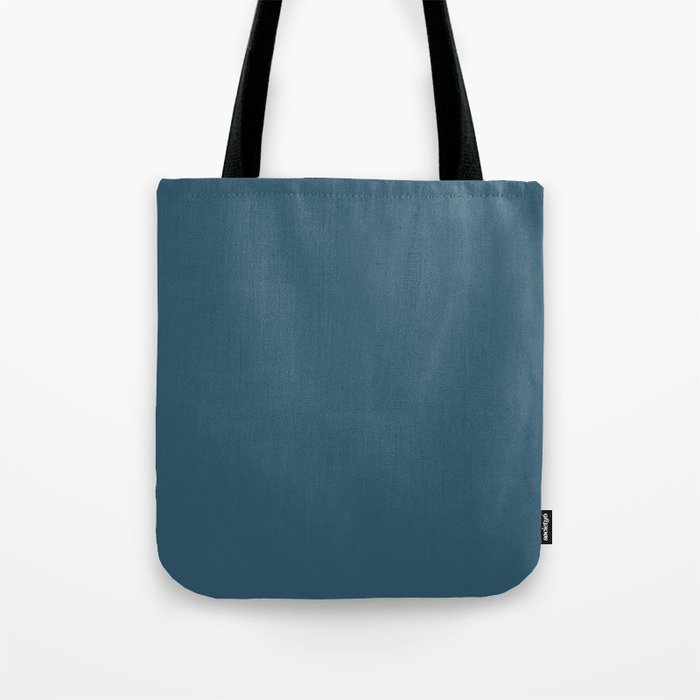 Deep Ocean Blue Solid Color Pairs W/ Sherwin Williams 2019 / 2020 Trending Color Endless Sea SW 9150 Tote Bag