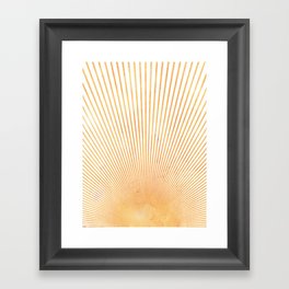 Abstract sun Framed Art Print
