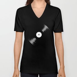 Vinyl V Neck T Shirt