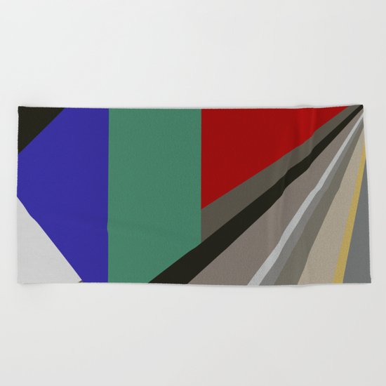 TRAVEL TO NOWHERE ABSTRACT Beach Towel