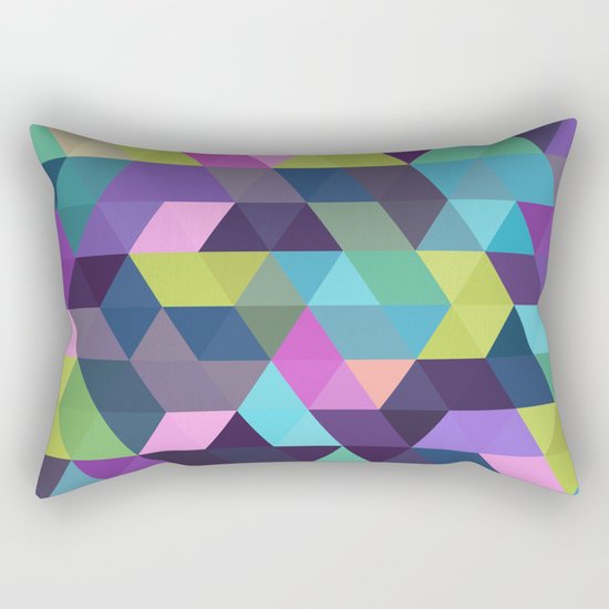 Colorful Geometric Background III Rectangular Pillow