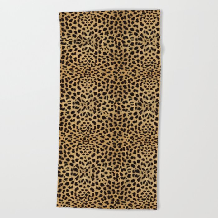 Cheetah Print Beach Towel