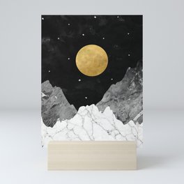 Moon and Stars Mini Art Print