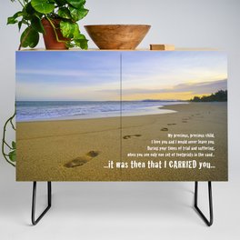 Footprints in the sand Credenza