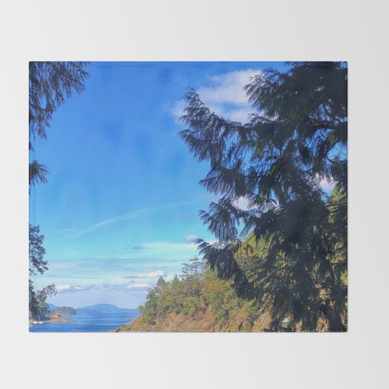 Surrounded By Nature In Victoria B C Canada Throw Blanket By
