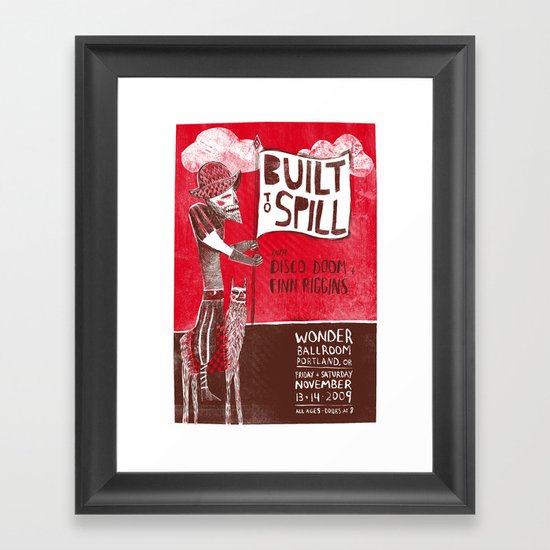 Built to Spill - Wonder Ballroom, Portland Framed Art Print