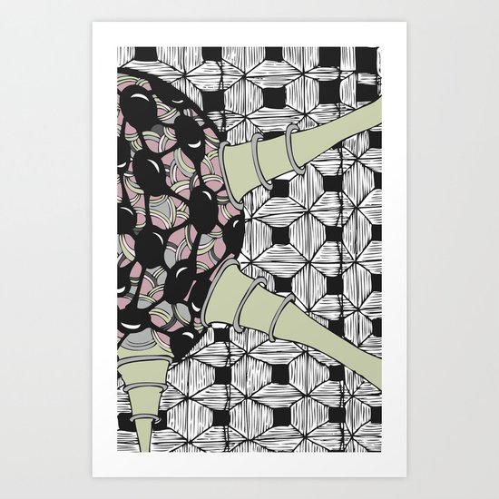 Powder particle Art Print