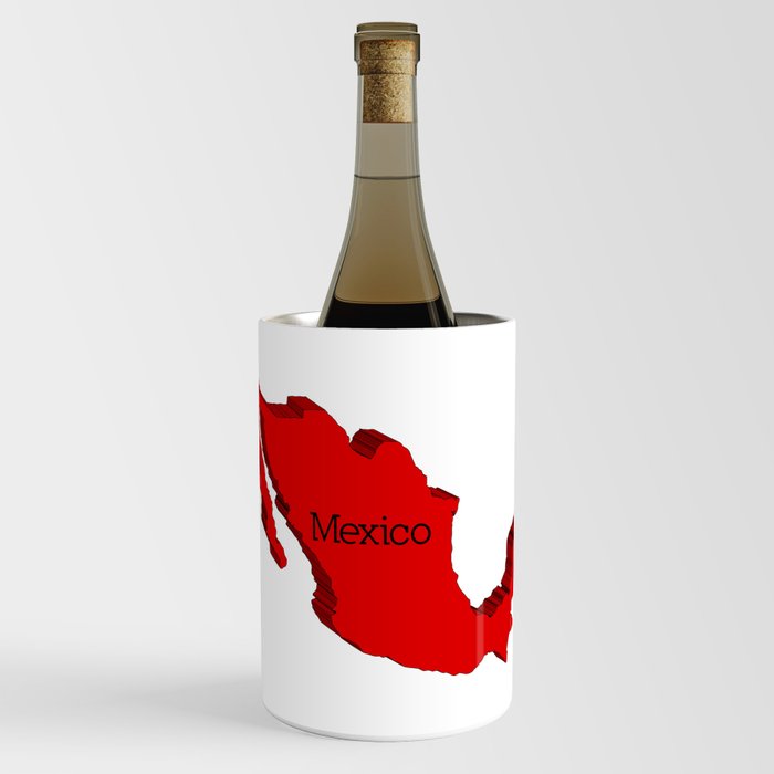 Mexico 3D Map Wine Chiller