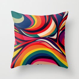 Funky Abstract 10 Throw Pillow