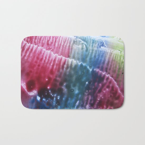 abstract composition of red and blue colours 2 Bath Mat