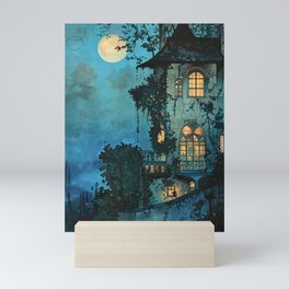 Blue House Mini Art Print