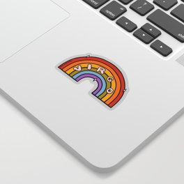 Virgo Rainbow Sticker