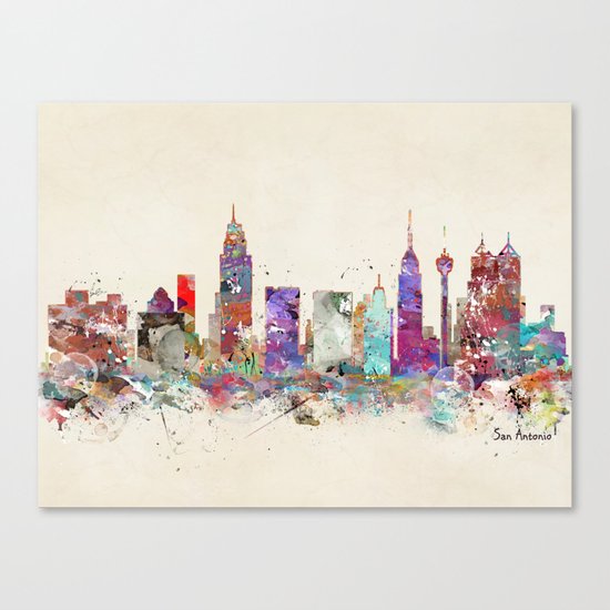 san antonio texas skyline Canvas Print