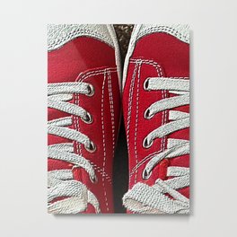 Red Shoes  Metal Print | Kids Decor, Kids Room, Sporty, Redandwhite, Apartment Art, Digital, Dorm Art, Hdr, Dorm Decor, Teen Decor 