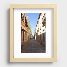 Streets of Cuba Recessed Framed Print