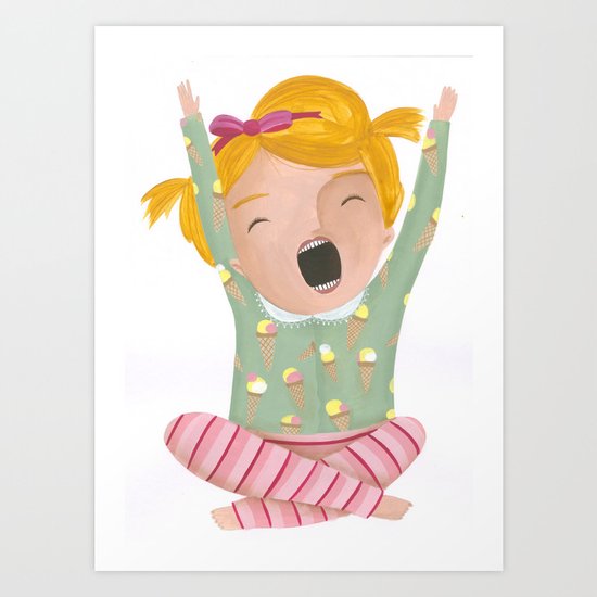 Sleepy Art Print