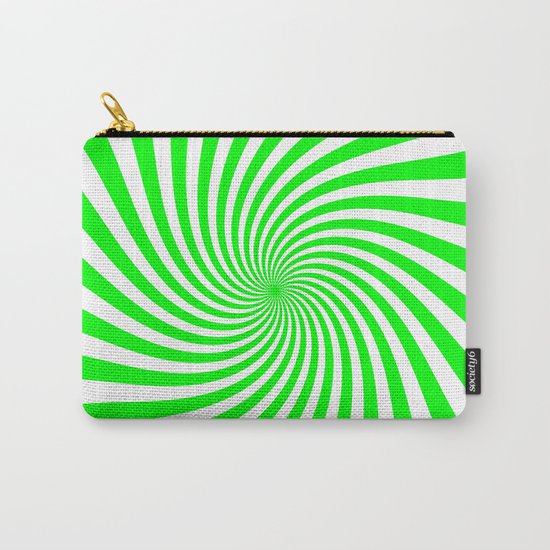 Swirl (Green/White) Carry-All Pouch