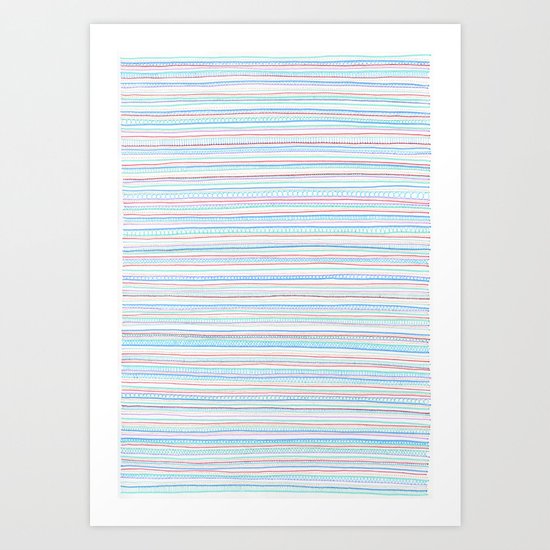 Pattern With Orange Dots Art Print