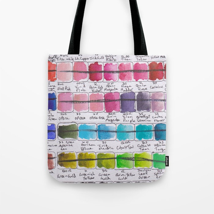 Artist Colour Palette Swatch Test Tote Bag