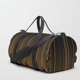 Black and Dark Orange Frequency Stripe Pattern Pairs DE 2022 Popular Color Alameda Ochre DET482 Duffle Bag