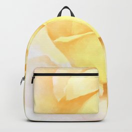 Blushing Yellow Rose Backpack