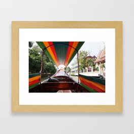Bangkok Boat Ride Framed Art Print