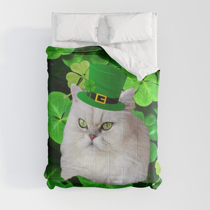 St. Patrick's Day Irish Cat Comforter