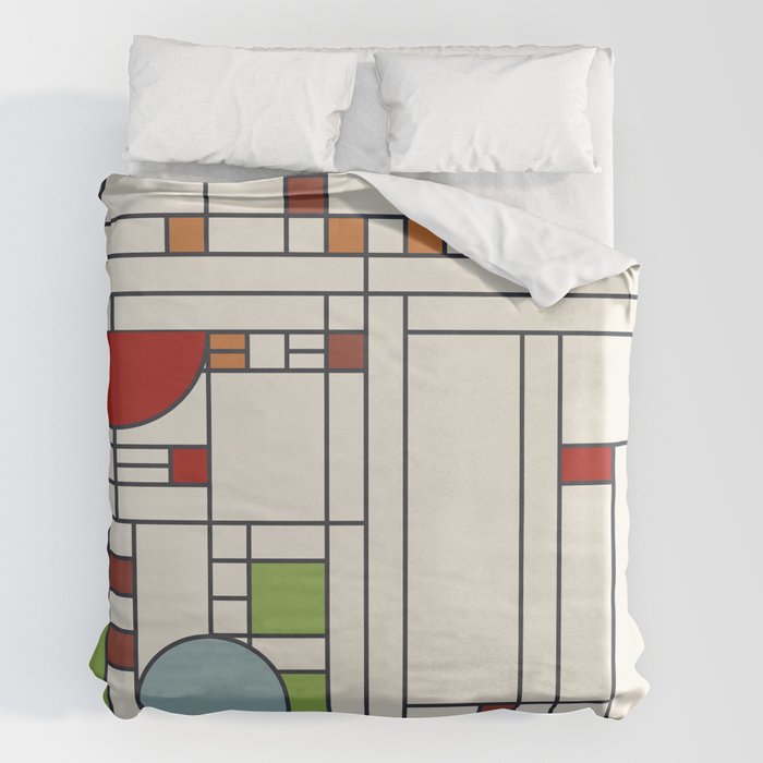 Stained glass pattern S02 Duvet Cover by Et meus moi Society6