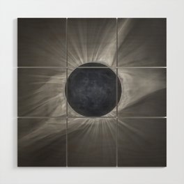 Total Solar Eclipse Wood Wall Art