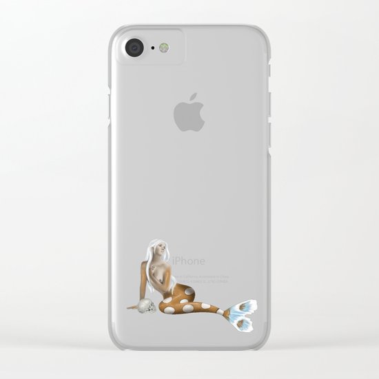 Dangerous Mermaid Clear iPhone Case