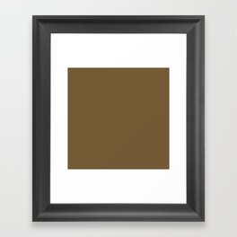 Fawn Brown Framed Art Print