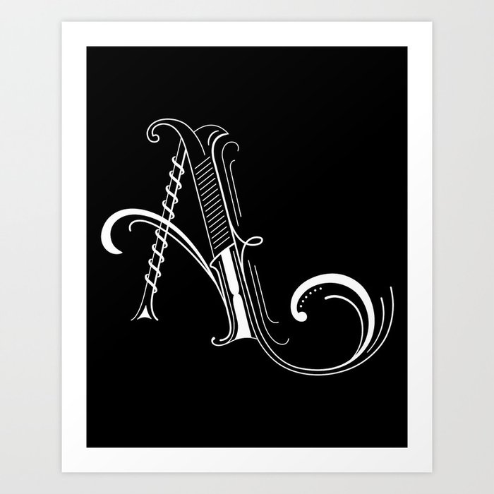 Alphabet A Art Print