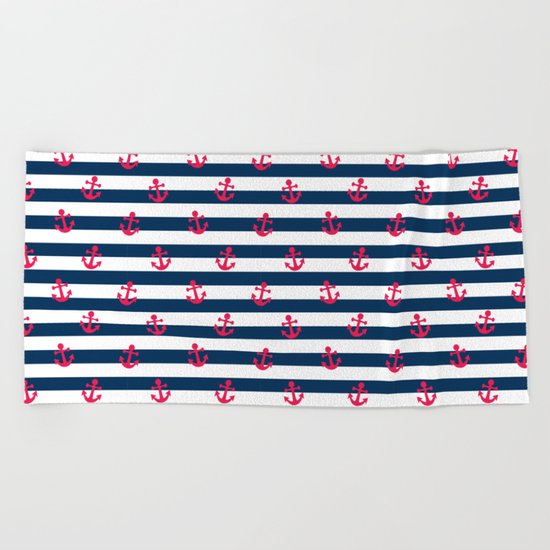 Sailor Stripes Beach Towel