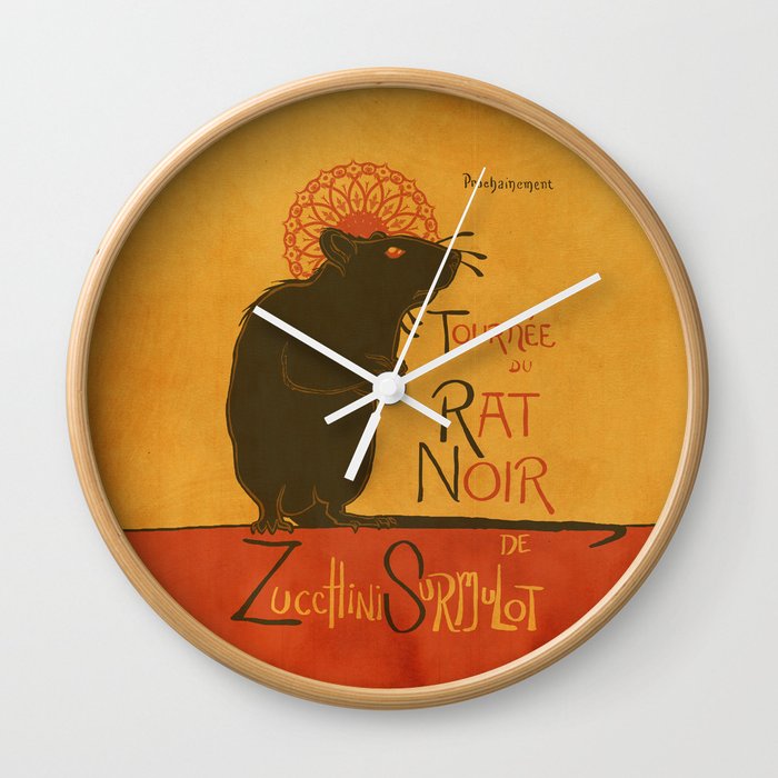 Le Rat Noir Wall Clock