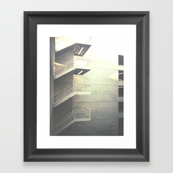 Industrial Stairs 02 Framed Art Print