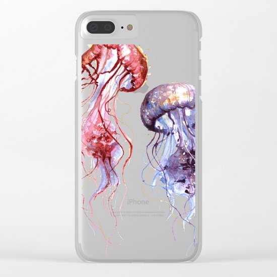 Jellyfish Clear iPhone Case