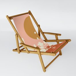 Sakura Blossom Bliss Sling Chair | Japan, Aesthetic, Sakura, Summer, Home, Culture, Graphicdesign, Minimal, Pattern, Watercolor 