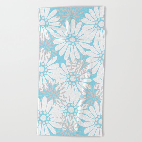 Summer Flowers Beach Towel