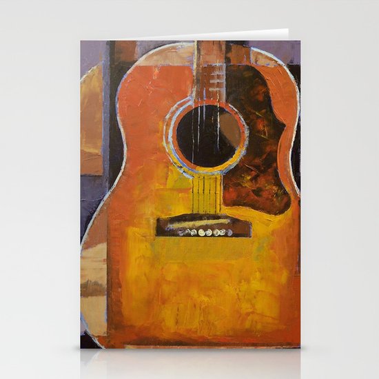 Guitar Stationery Cards